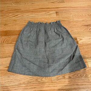 J. Crew Gray Wool A-Line Skirt